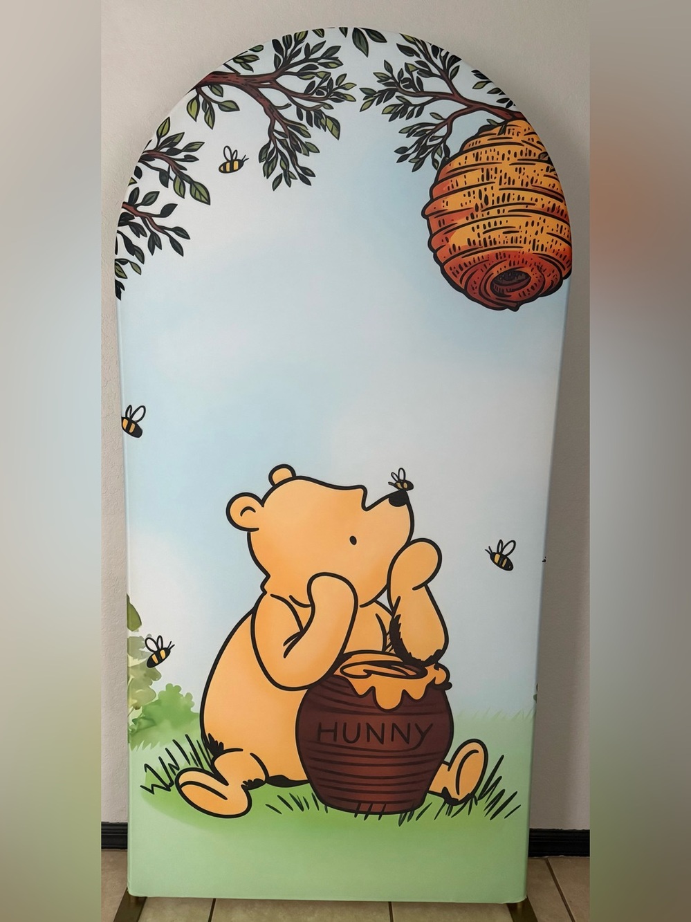 Winnie The Pooh Arch Backdrop Cover (READ DESCRIPTION)